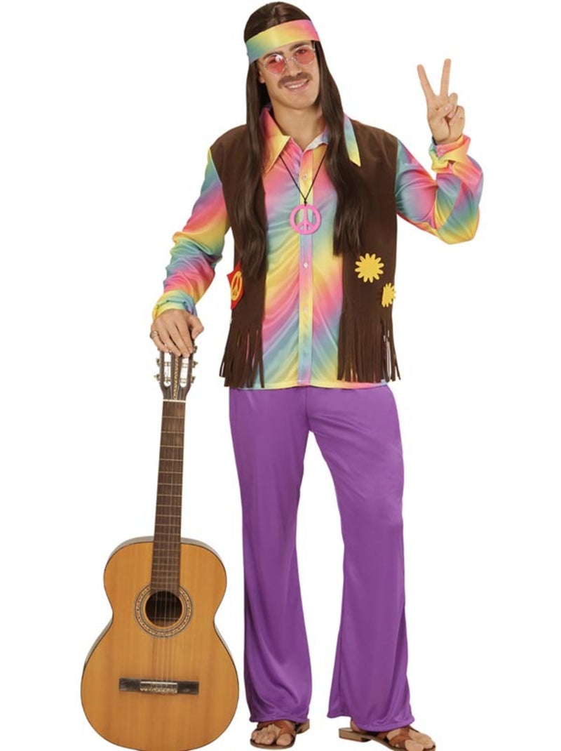 Costume da hippie arcobaleno Multicolore - Kiabi