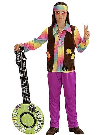 Costume da hippie arcobaleno