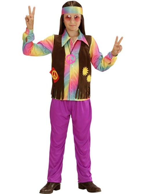 Costume da hippie arcobaleno - Kiabi