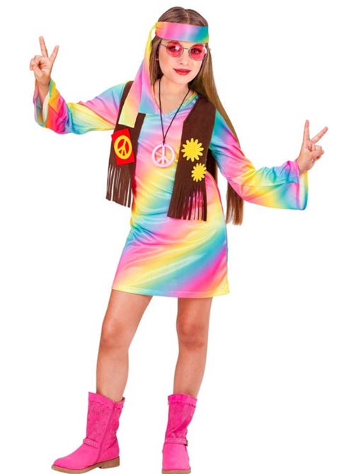 Costume da hippie arcobaleno - Kiabi