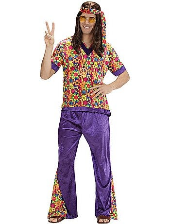 Costume da hippie con campanellino di velluto