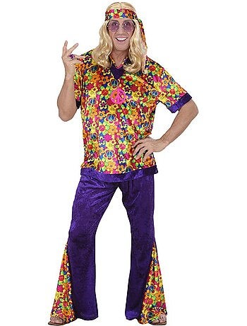 Costume da hippie con campanellino di velluto