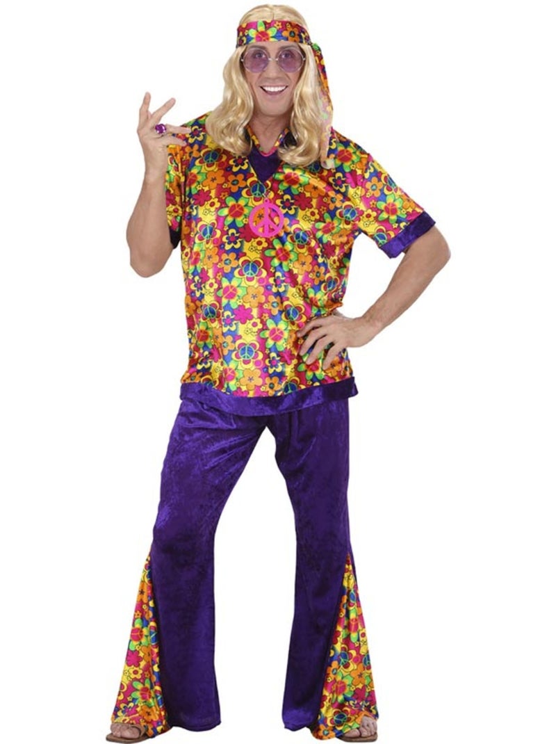 Costume da hippie con campanellino di velluto Multicolore - Kiabi