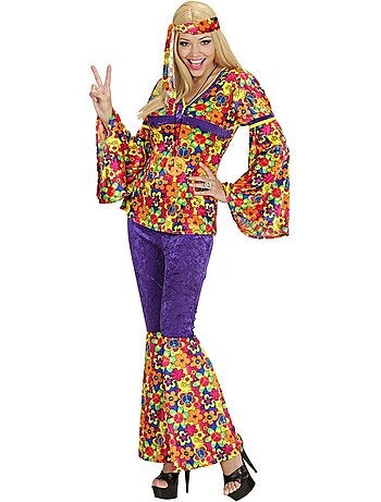 Costume da hippie con campanellino di velluto