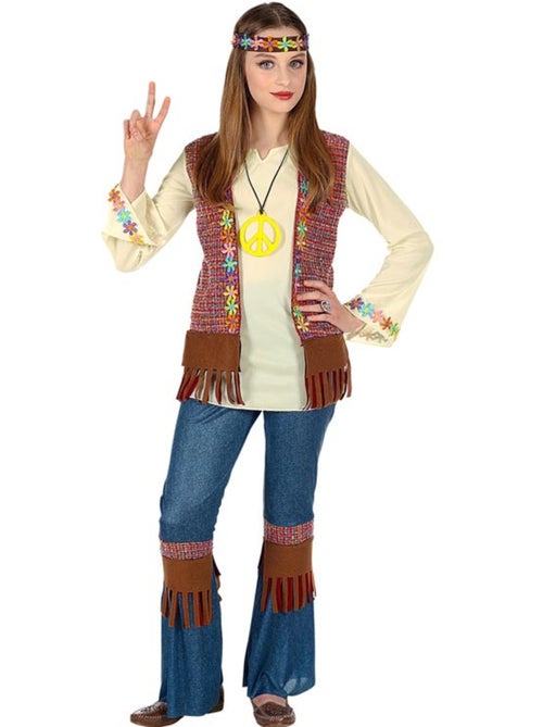 Costume da hippie con collana - Kiabi