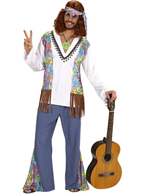 Costume da hippie con gilet - Kiabi