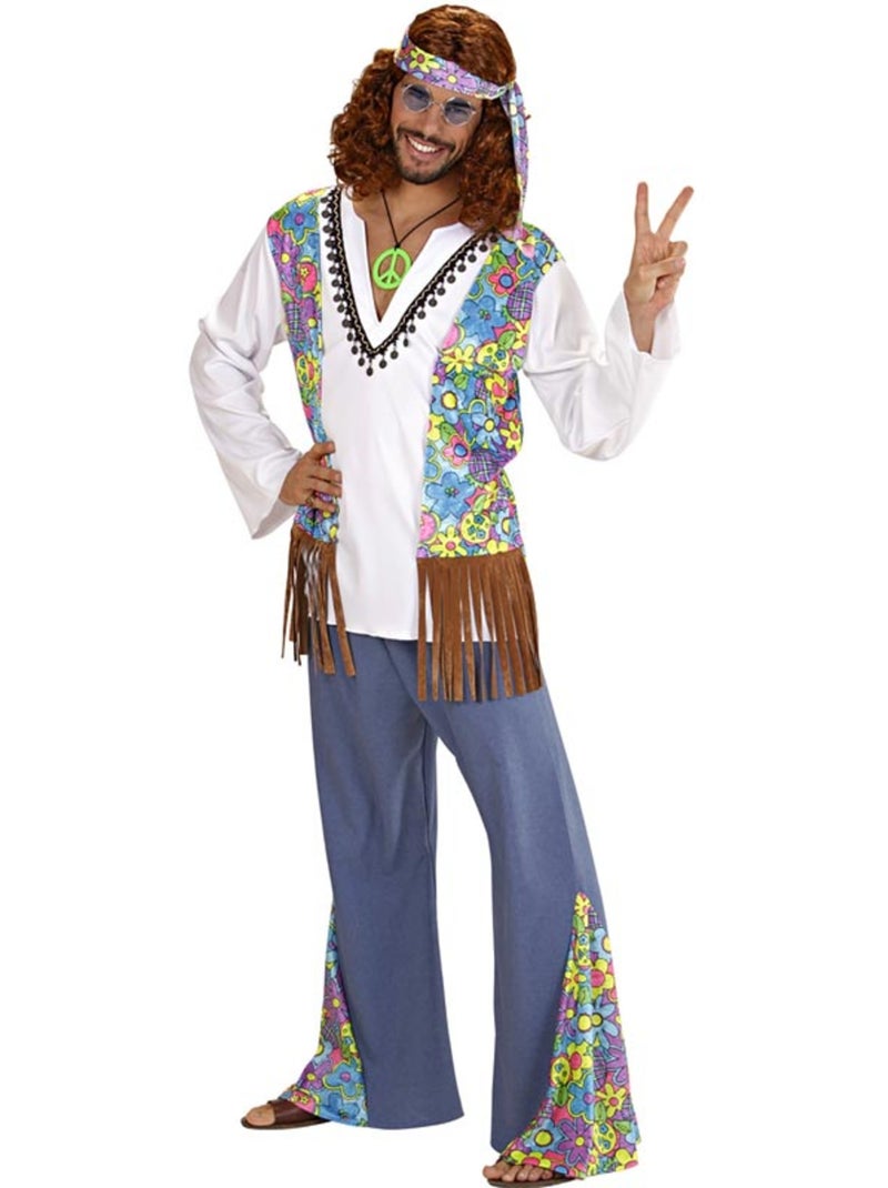 Costume da hippie con gilet Multicolore - Kiabi