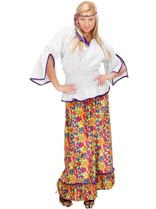Costume da hippie in velluto - Kiabi