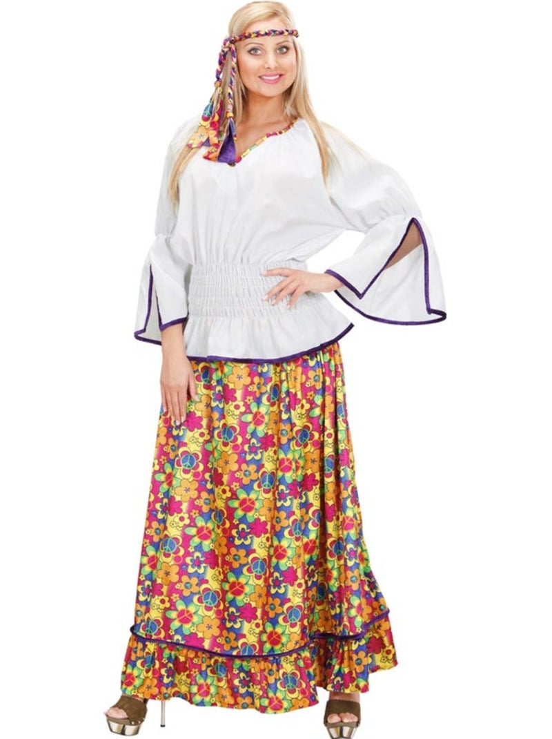Costume da hippie in velluto Multicolore - Kiabi