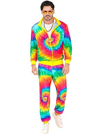 Costume da hippie psichedelico fluorescente