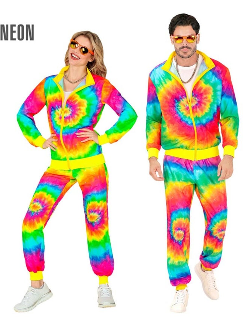 Costume da hippie psichedelico fluorescente Multicolore - Kiabi