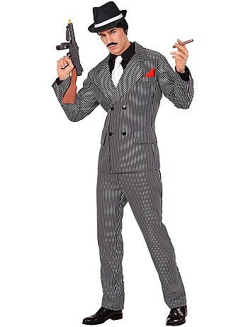 Costume da mafioso in abito elegante