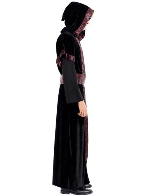 Costume da mago oscuro con cappuccio e cintura - Kiabi