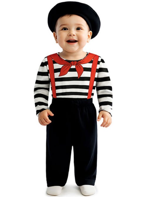Costume da mimo con basco per bebè - Kiabi