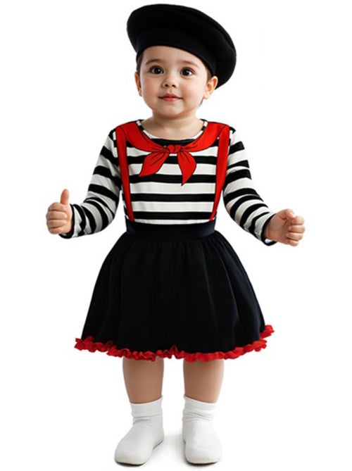 Costume da mimo con gonna per bebè - Kiabi