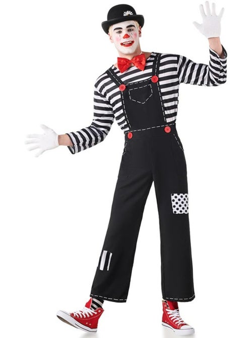 Costume da mimo divertente a righe da uomo - Kiabi