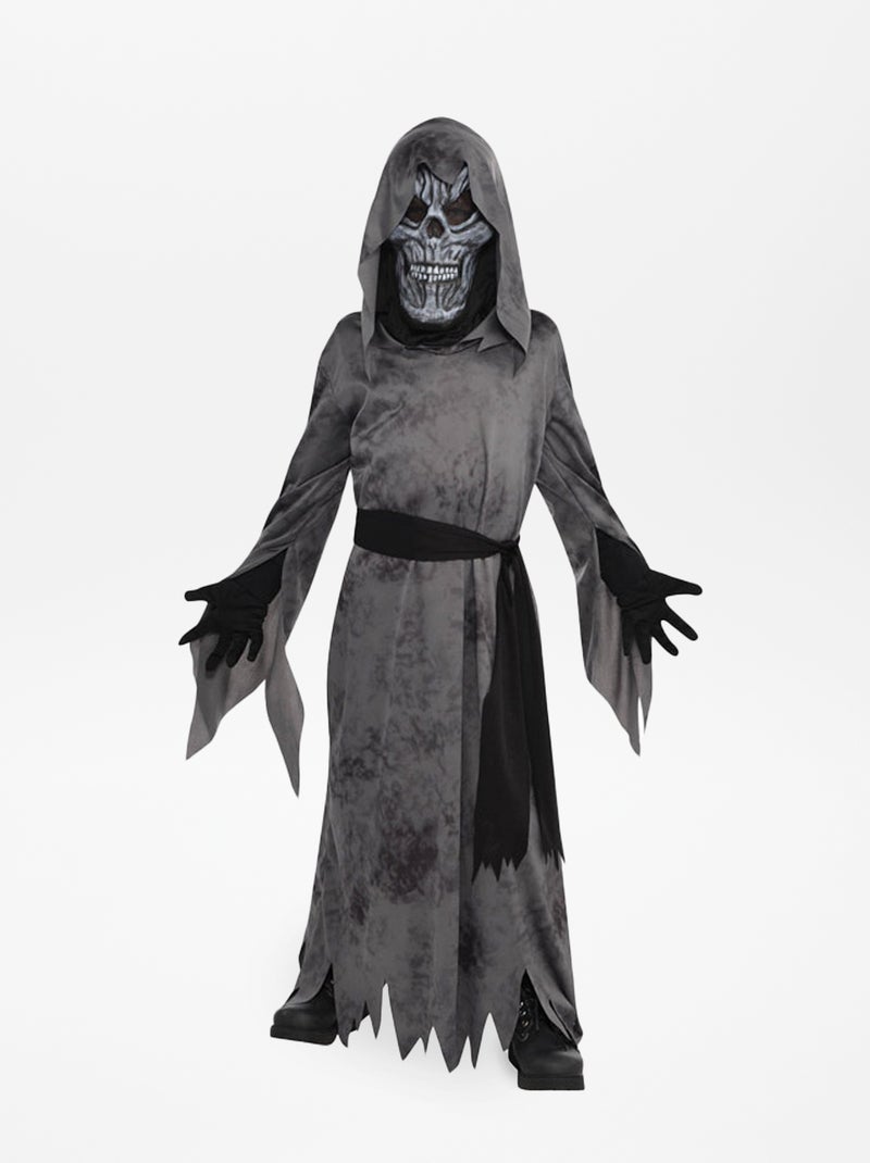 Costume da 'morte con la falce' grigio/nero - Kiabi