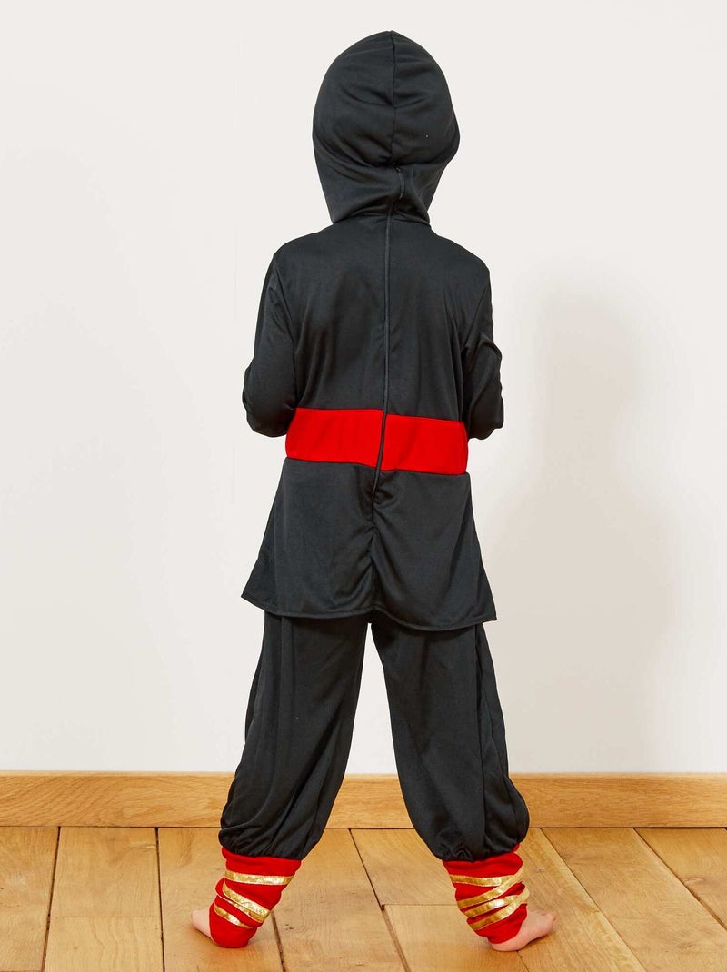 Costume da Ninja + accessori nero/rosso - Kiabi