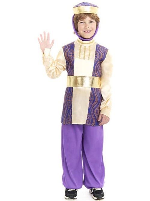 Costume da paggio di Re Baldassarre con cappello - Kiabi