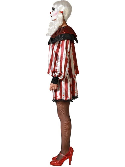 Costume da pagliaccia a righe da donna - Kiabi