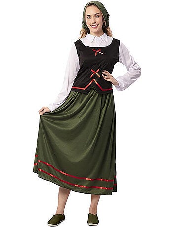 Costume da pastora con fazzoletto da donna