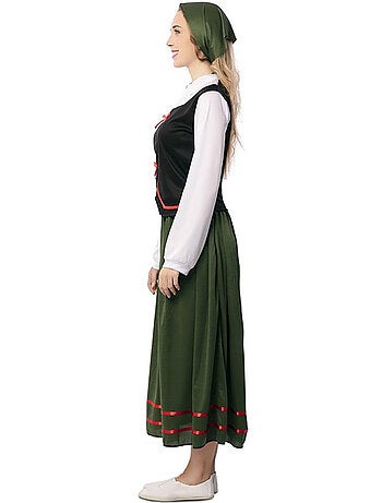 Costume da pastora con fazzoletto da donna