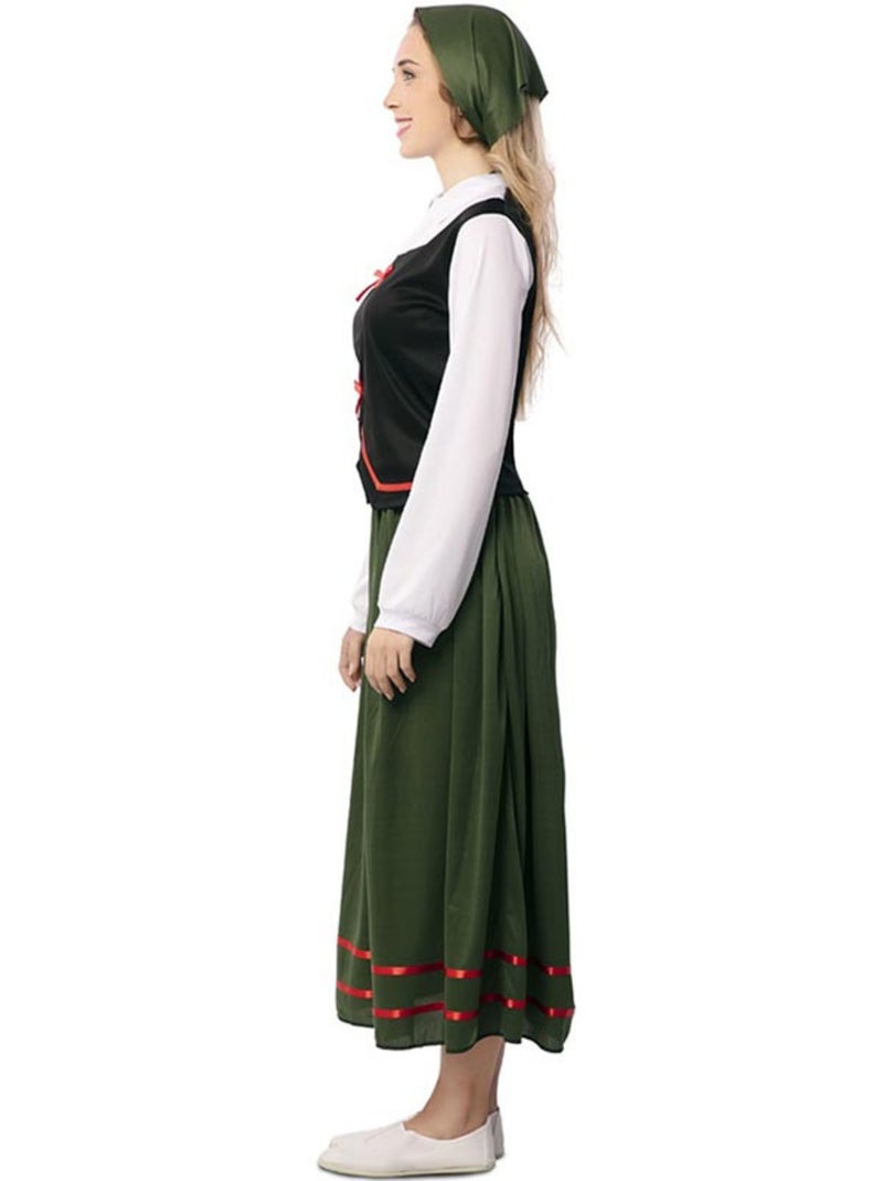 Costume da pastora con fazzoletto da donna Multicolore - Kiabi