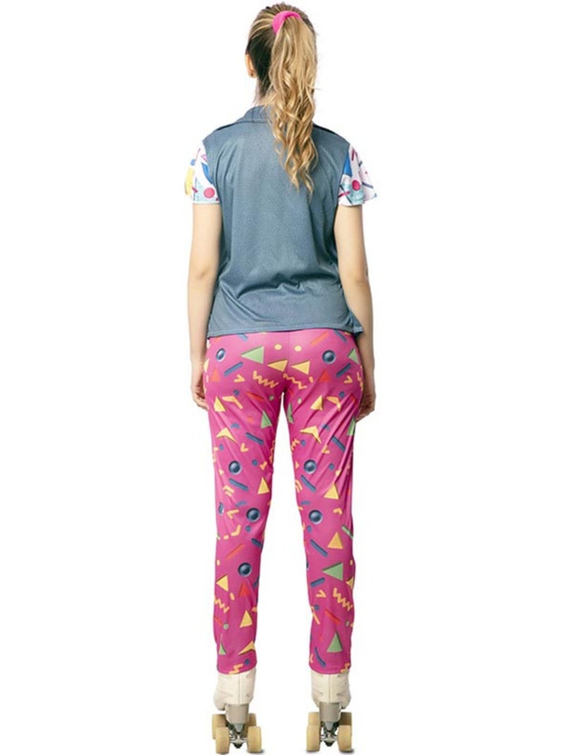 Costume da pattinatrice degli anni 90 con gilet da donna Multicolore - Kiabi