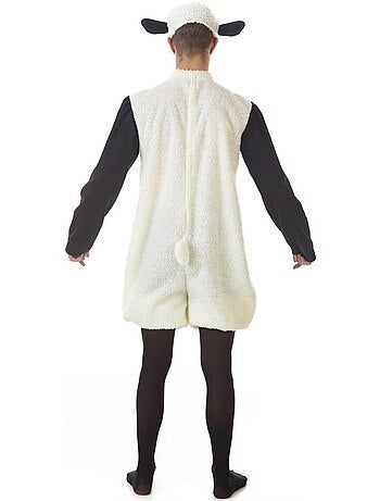 Costume da pecora con cappuccio per adulto