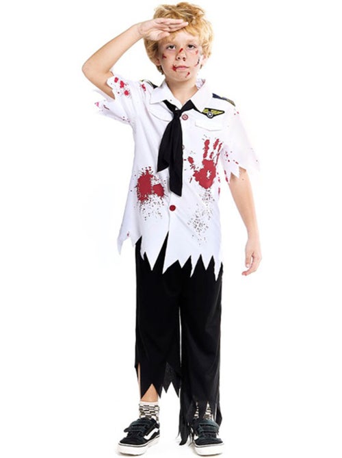 Costume da pilota di aereo zombie - Kiabi