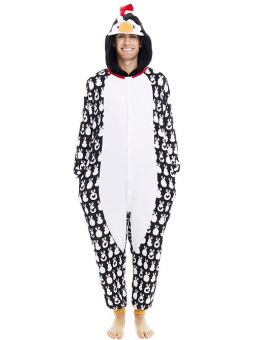Costume da pinguino natalizio o pigiama con cappuccio - Kiabi