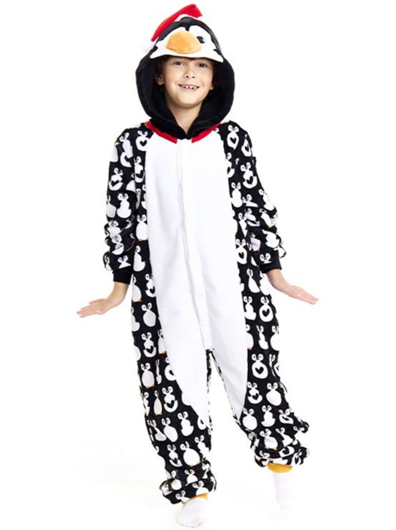 Costume da pinguino natalizio o pigiama con cappuccio Multicolore - Kiabi