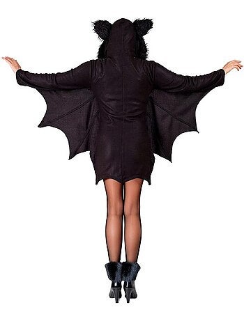 Costume da pipistrello con orecchie pelose