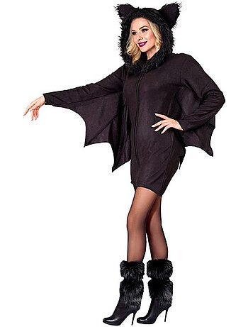 Costume da pipistrello con orecchie pelose