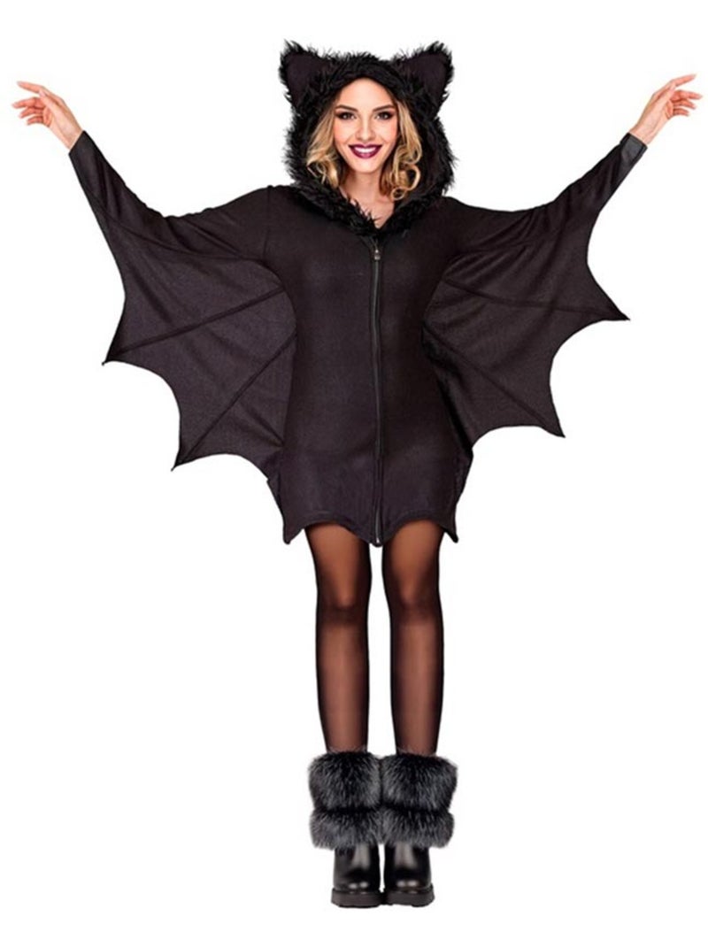 Costume da pipistrello con orecchie pelose Nero - Kiabi