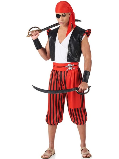 Costume da pirata a righe da uomo - Kiabi