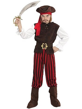 Costume da pirata a strisce dei Caraibi