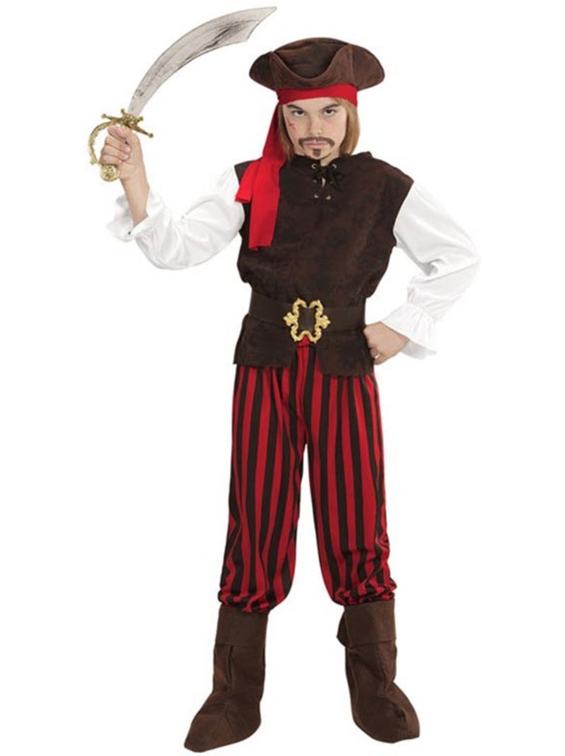 Costume da pirata a strisce dei Caraibi Multicolore - Kiabi