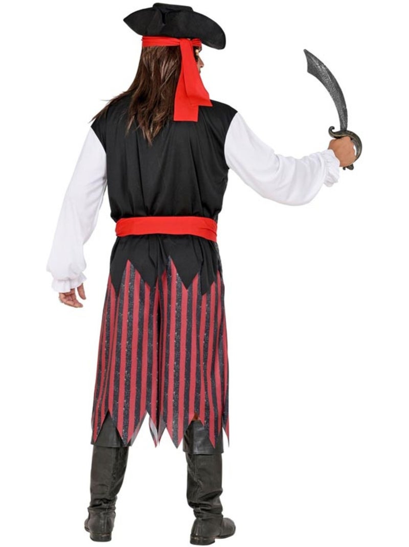 Costume da pirata a strisce dei Caraibi Multicolore - Kiabi