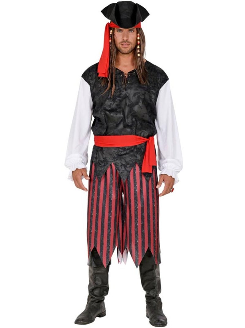 Costume da pirata a strisce dei Caraibi Multicolore - Kiabi