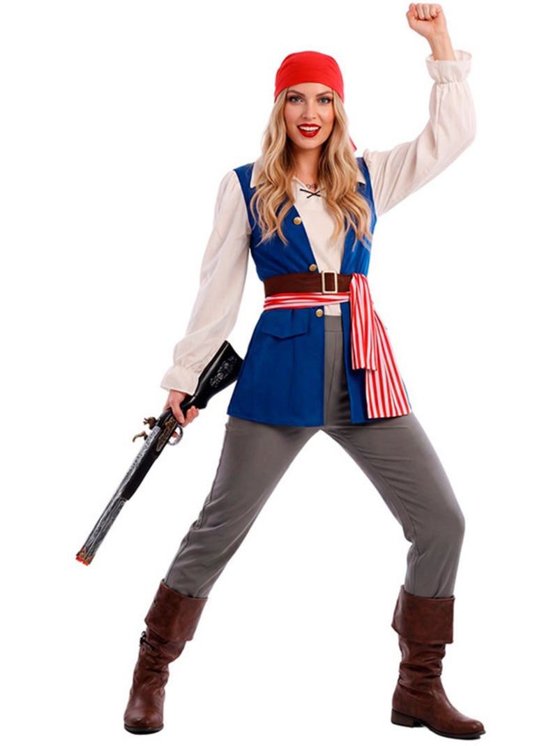 Costume da pirata bucaniera jackeline da donna Multicolore - Kiabi