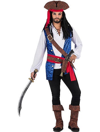 Costume da pirata caraibico con cappello