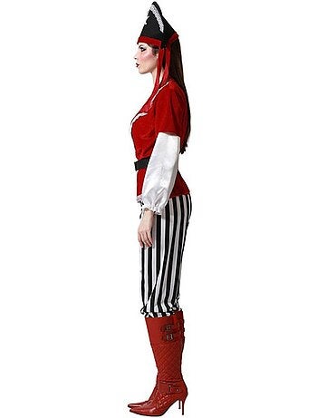 Costume da piratessa a righe da donna