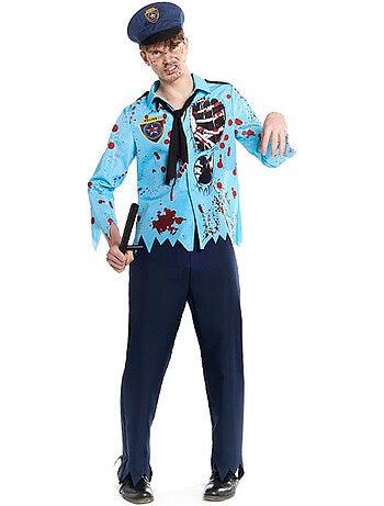 Costume da poliziotto zombie con cappello
