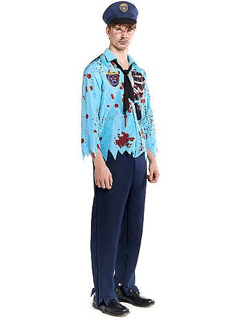Costume da poliziotto zombie con cappello