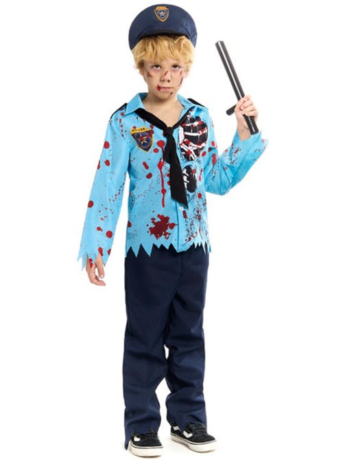 Costume da poliziotto zombie con cappello - Kiabi