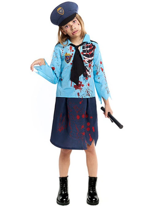 Costume da poliziotto zombie con cappello - Kiabi