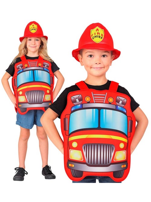 Costume da pompiere con cappello - Kiabi