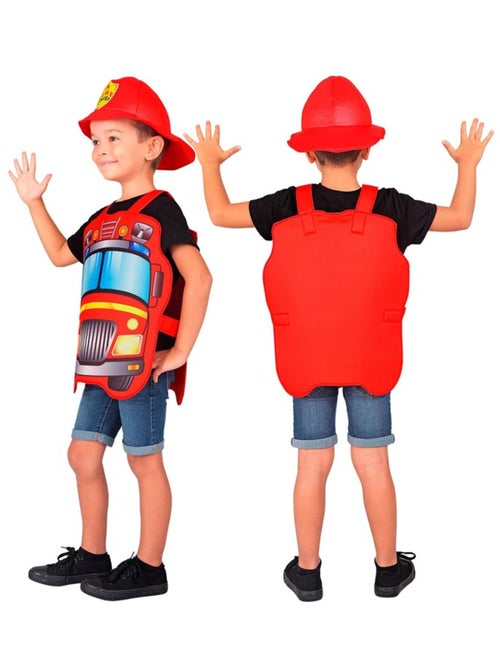 Costume da pompiere con cappello - Kiabi