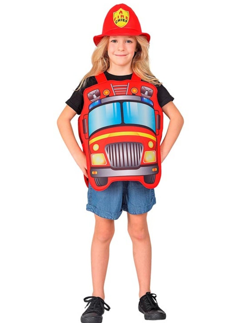 Costume da pompiere con cappello Multicolore - Kiabi